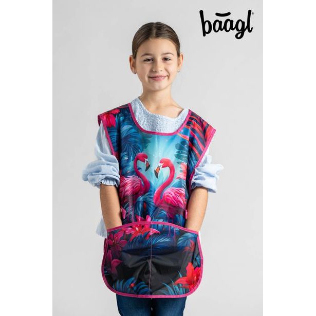 BAAGL Dětská zástěra Plameňáci
