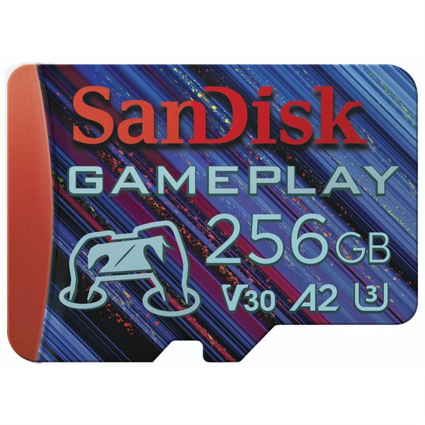 SanDisk GamePlay microSDXC UHS-I Card, 256GB Gaming microSDXC, 190MB/s, 130MB