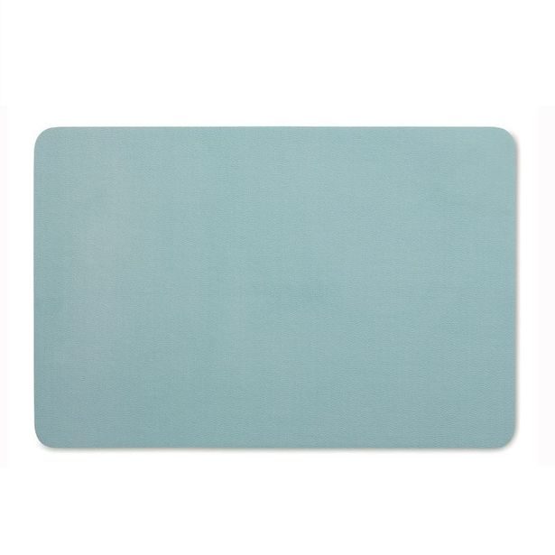 KELA Prostírání KIMARA 45x30 cm imitace kůže světle modrá KL-12311