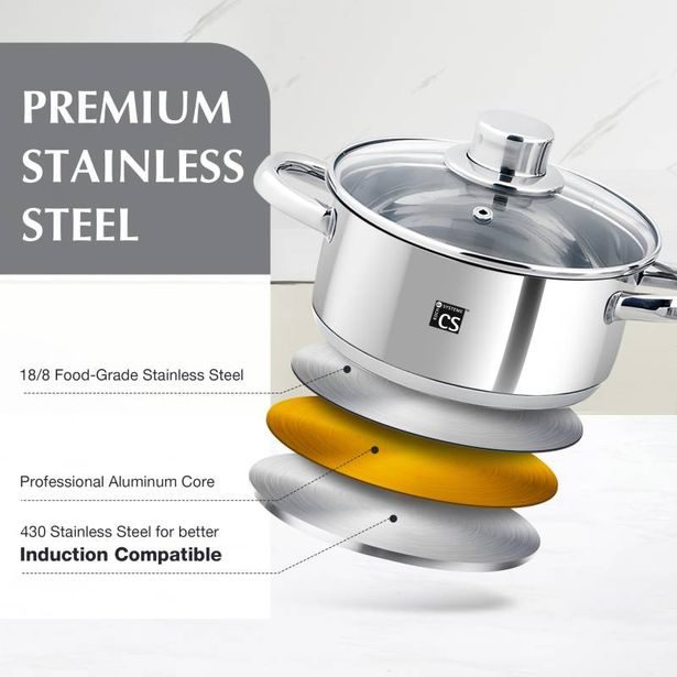 CS SOLINGEN Sada nádobí nerez Belm 7 ks CS-054953