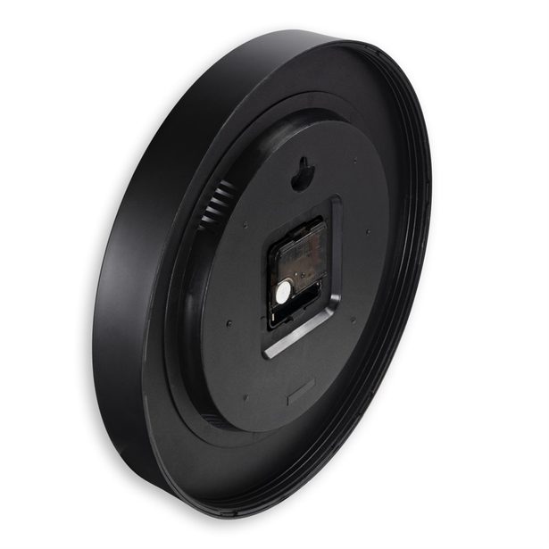 Hama Fiji, nástěnné hodiny řízené rádiovým signálem, průměr 30 cm, tichý chod, kartáčovaný hliník