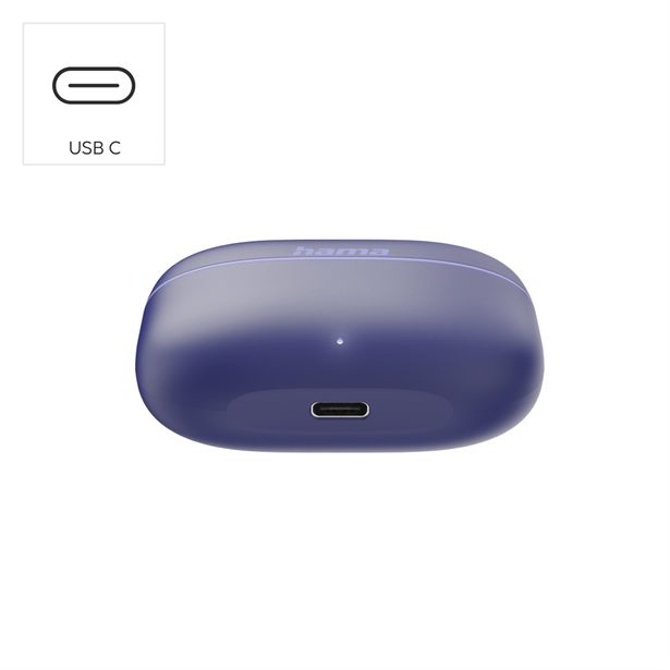 Hama Bluetooth sluchátka Freedom Buddy II, špunty, modrá