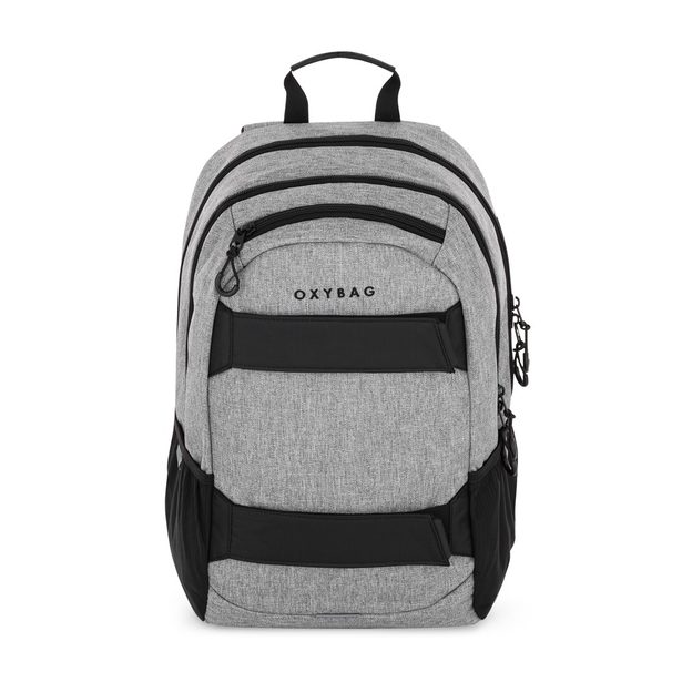 Studentský batoh + etue OXY Sport Grey Melange