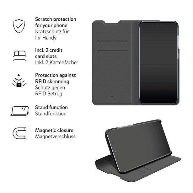 Black Rock The Classic Booklet, pouzdro-knížka pro Samsung Galaxy A14/ A14 5G, černé