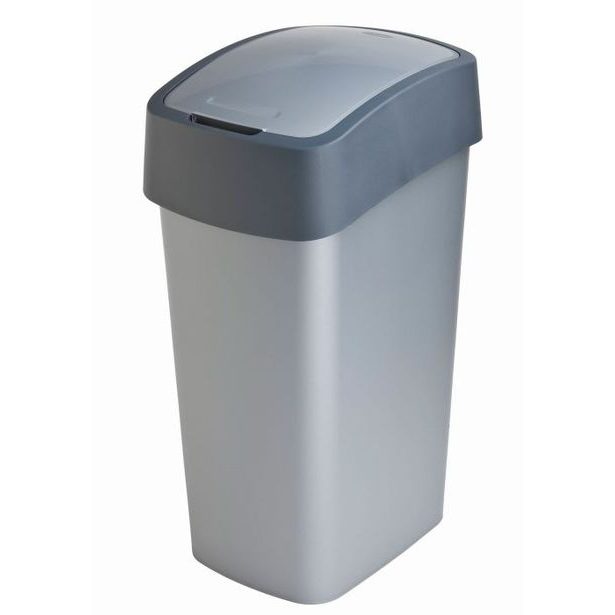 koš odp.45l Flipbin šedý,výkl.(29x38x65cm)
