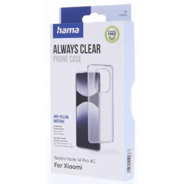 Hama Always Clear, kryt pro Xiaomi Redmi Note 14 Pro 4G, vždy průhledný, nežloutne