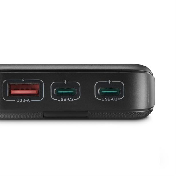Hama PD 10 powerbanka, 10000 mAh, 3 výstupy: 1x USB-C, 2x USB-A, LED displej, PD, Qualcomm