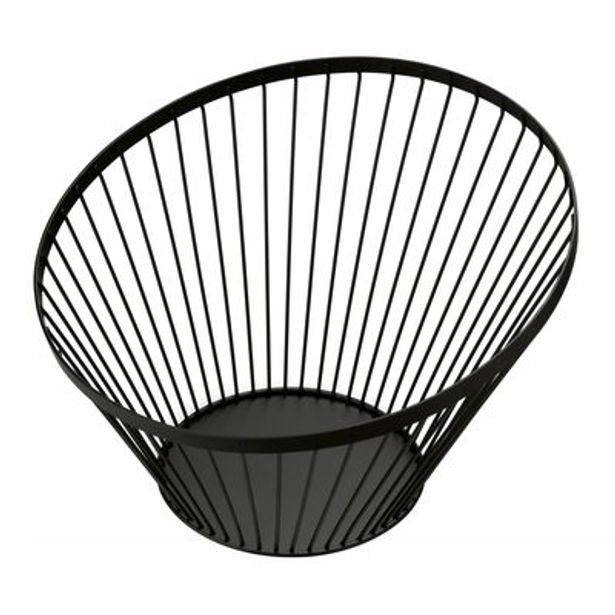 košík d30x20cm, SKANDI, drát.černý