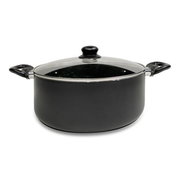 KITCHISIMO KASTROL SE SKL.POKLICÍ NERO KITCHISIMO 28X11CM 6L_hamashop