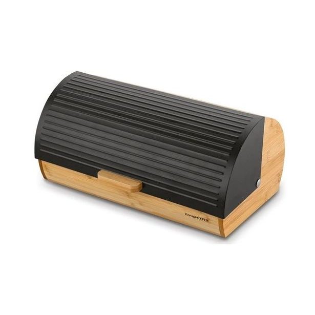 chlebovka 36x25x16,8cm, KönigHOFFER černá, dřevo/kov