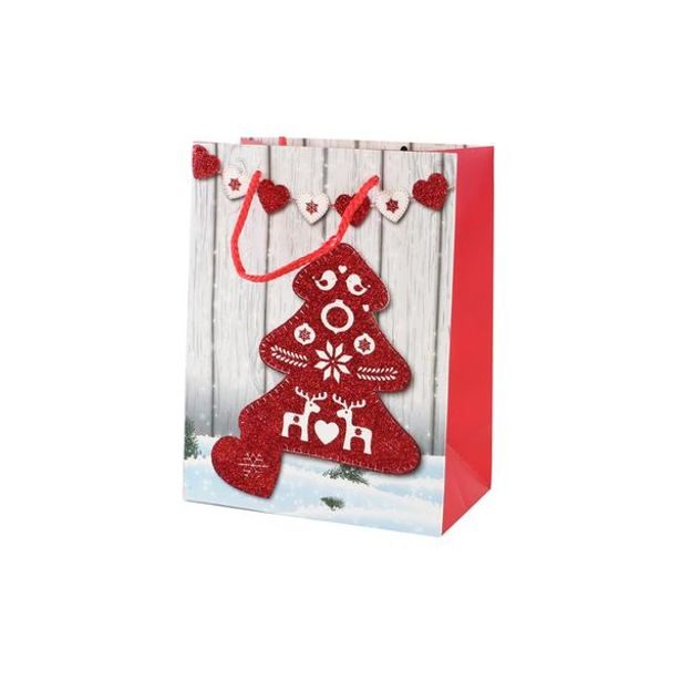 TORO TAŠKA DÁRKOVÁ, PAPÍR, 23X18X10CM, 4XASSORT VÁNOCE_hamashop