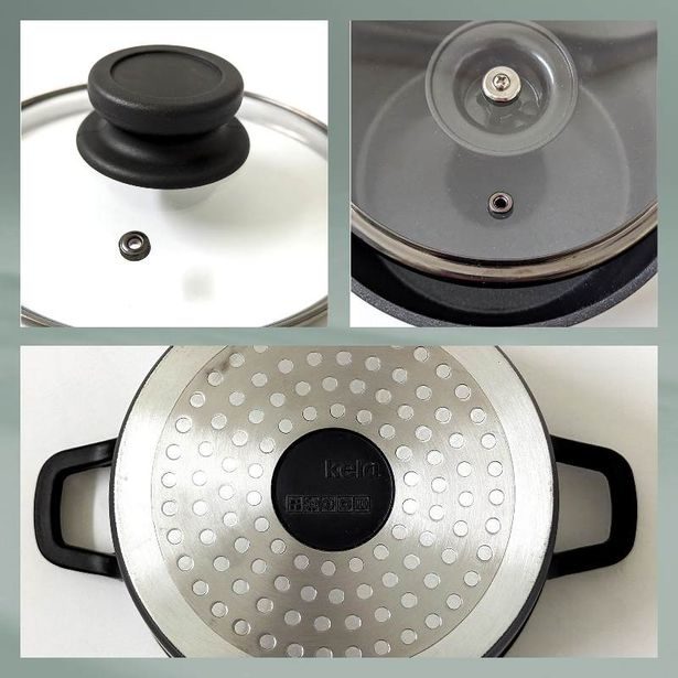 KELA Kastrol s keramickým povrchem a poklicí ATURA 16 cm 1 l KL-15169