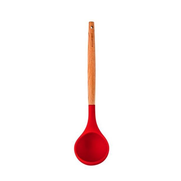 KITCHISIMO NABĚRAČKA "KITCHISIMO" ČERVENÁ SILIKON/DŘEVO_hamashop