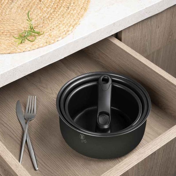 BERLINGERHAUS Sada nádobí s titanovým povrchem 12 ks Antracit Collection BH-8252