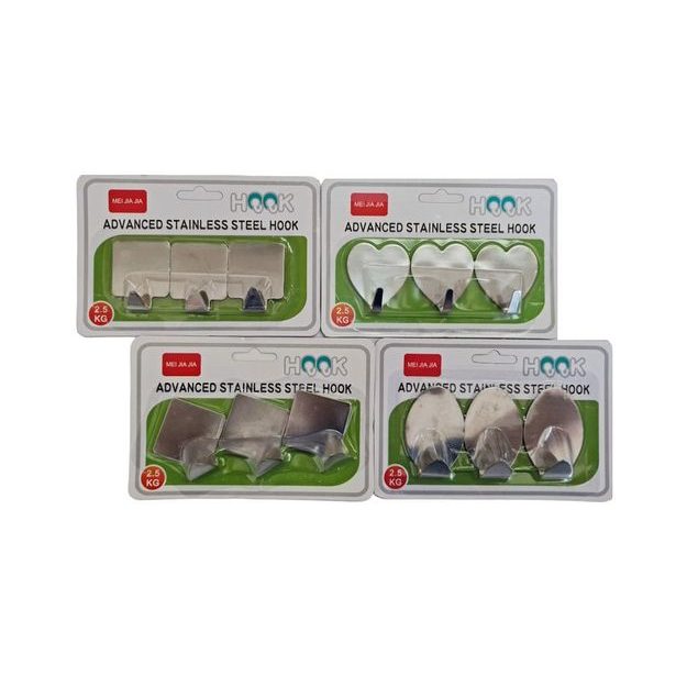 háček- 3ks-4druhy-ovál, obd., kosočtv.,slza, NR, samolep.