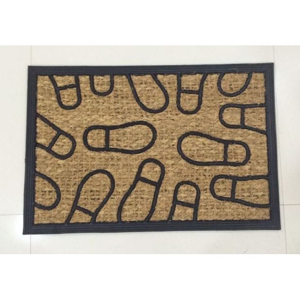 rohož 60x40cm STOPY, PP+kokos