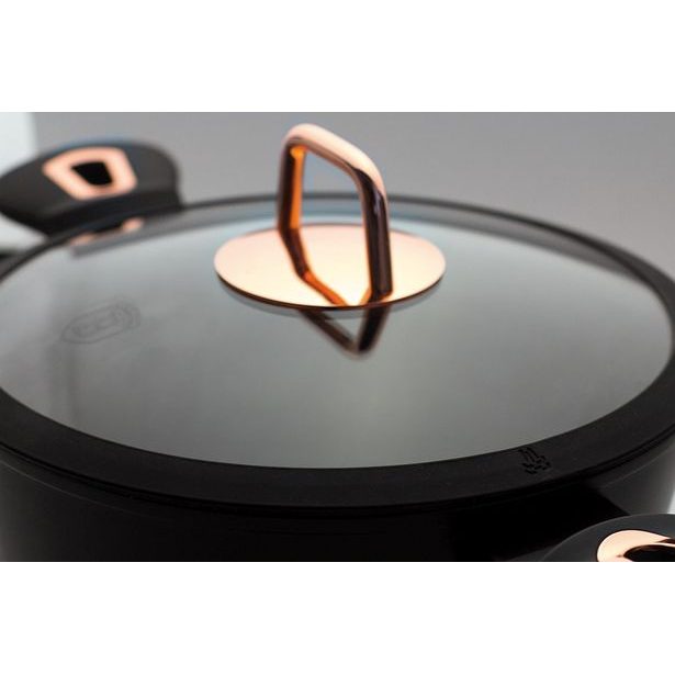 BERLINGERHAUS Pánev hluboká s poklicí 24 cm Black Rose Collection BH-1643