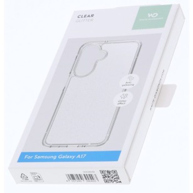 White Diamonds Glitter Case, kryt pro Samsung Galaxy A17/A17 5G, průhledný s třpytkami