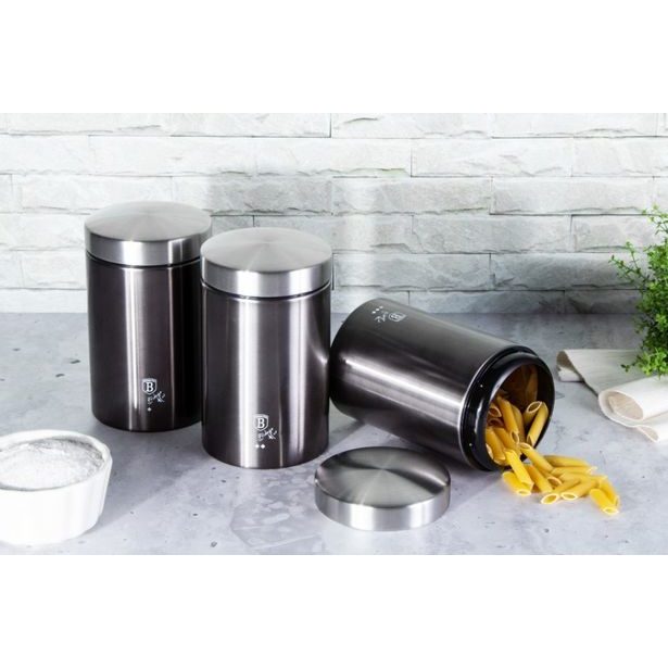 BERLINGERHAUS Dóza na potraviny sada 3 ks Carbon PRO Line BH-6718