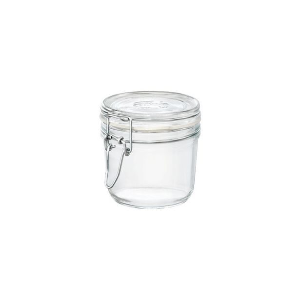 dóza 0,35l FIDO-Bormioli, d 9,8x9,8cm, patent.sklo