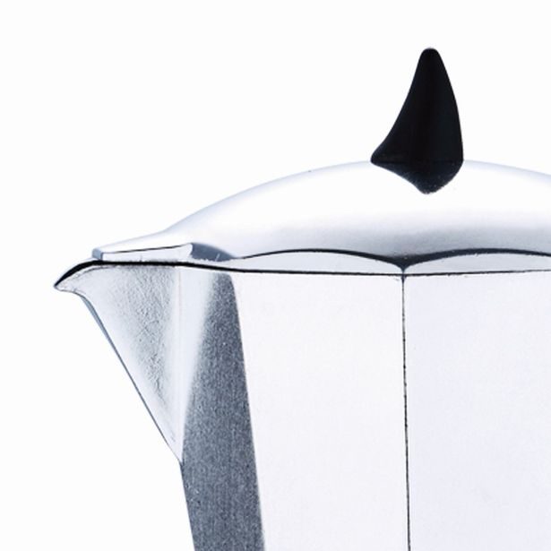 RENBERG Konvice na espresso 6 šálků černá/stříbrná RB-3201