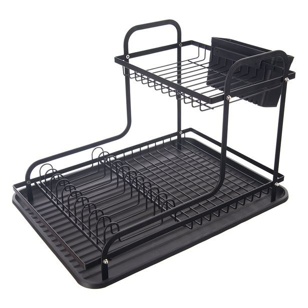 Odkapávač na nádobí RADKA s podnosem 2 patra