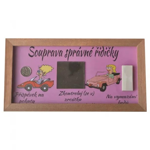 Souprava správné řidičky-rámeček pro případ nouze!