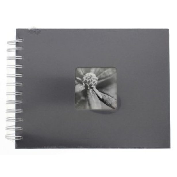 Hama album klasický špirálový FINE ART 24x17 cm, 50 strán, šedý, biele listy