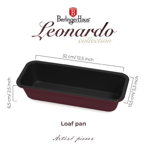 BERLINGERHAUS Forma na biskupský chlebíček s titanovým povrchem Leonardo Collection BH-7917