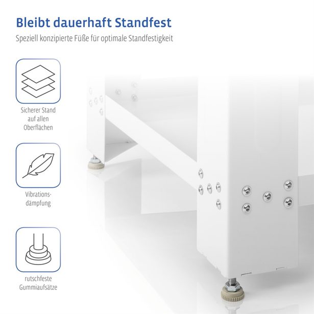 Xavax Giant Universal Stand for Wash. Machine/Dryer with Base Division, 60x60cm