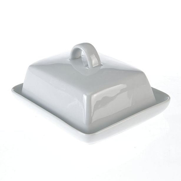 máslenka 16x13x6cm bílá, porcelán