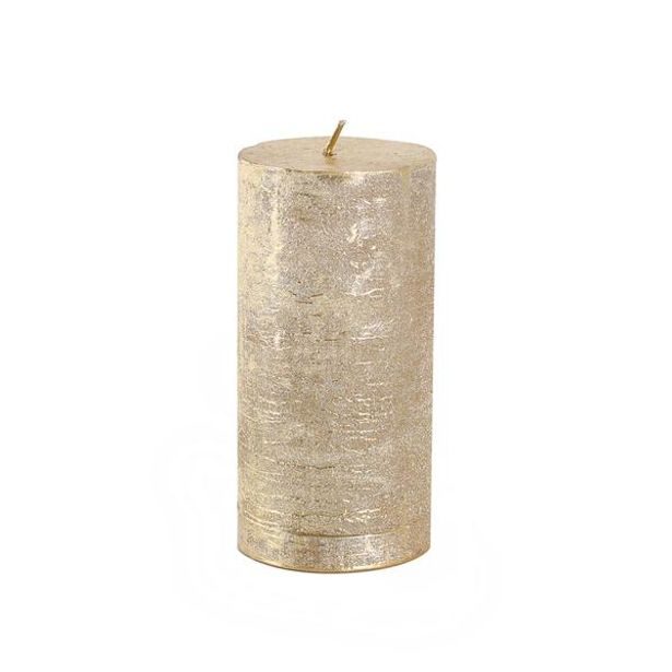 Provence SVÍČKA VÁLEC 6X12CM, ZLATÁ_hamashop