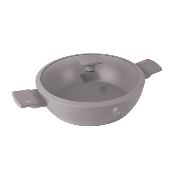 BERLINGERHAUS Pánev s titanovým povrchem a poklicí 28 cm Taupe Collection BH-8098