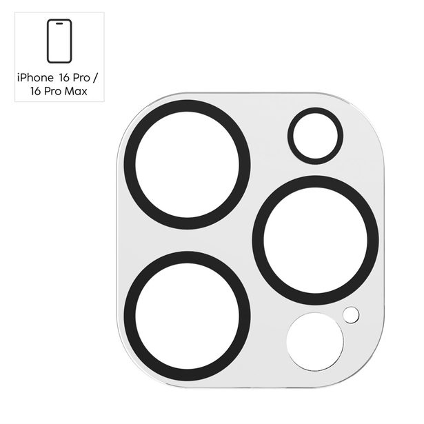 Hama Cam Protect, ochranné sklo fotoaparátu pro Apple iPhone 16 Pro/16 Pro Max, průhledné