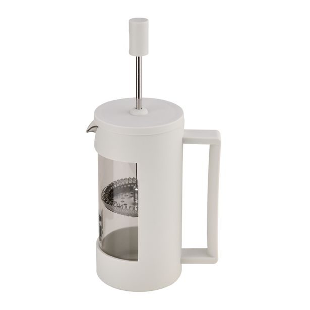 BERGNER Konvice na čaj a kávu LINES French Press 350 ml bílá BG-38360-GY