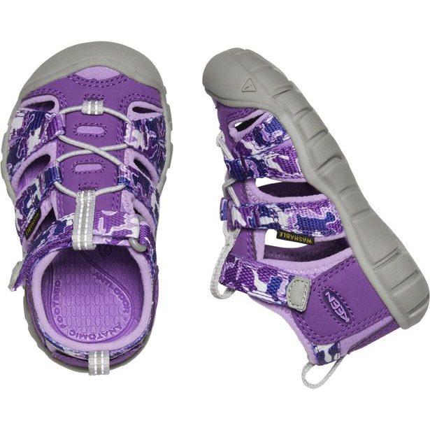 Dětské sandály KEEN SEACAMP II CNX TOTS camo/tillandsia purple