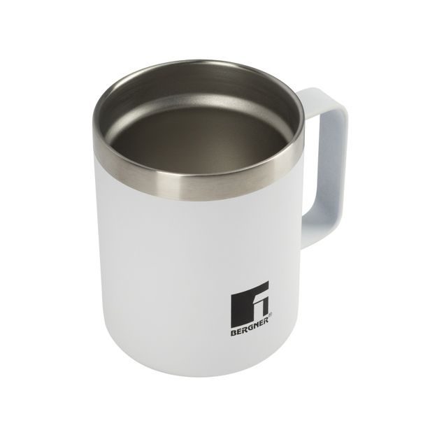 BERGNER Termohrnek 350 ml nerez bílá BG-37788-WH
