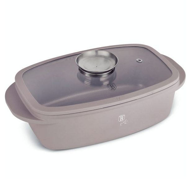 BERLINGERHAUS Pekáč do trouby s Aroma víkem 6 l Taupe Collection BH-8778