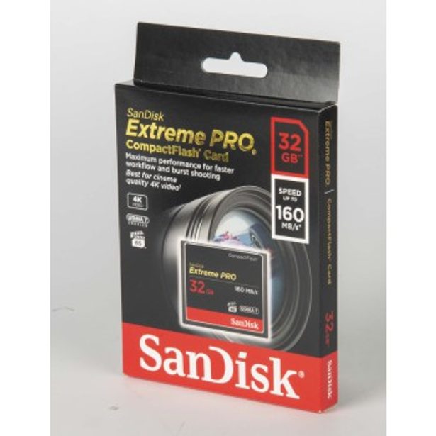 SanDisk Extreme Pro CF 32 GB 160 MB/s VPG 65, UDMA 7