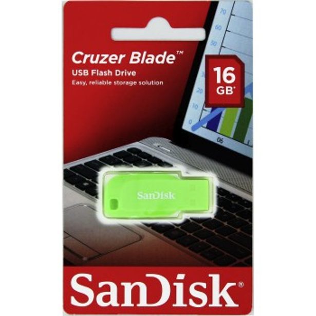 SanDisk FlashPen-Cruzer™ Blade 16 GB elektricky zelená
