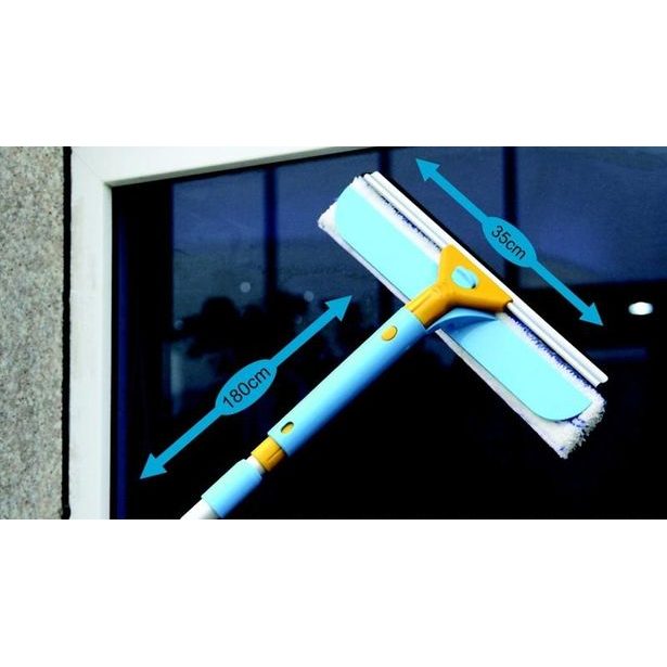 TORO Stěrka na okna, mikrovlákno, guma s tyčí, 38 x 9 x 200 cm_hamashop