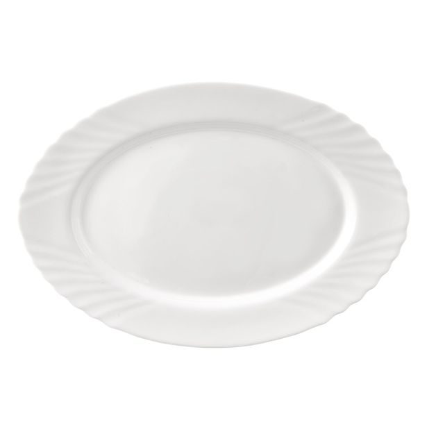 Servírovací talíř LUNA vlnky 35x24 cm
