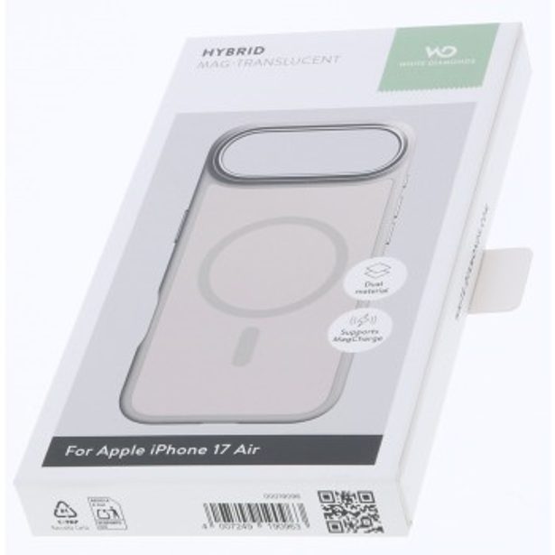 White Diamonds Hybrid Case, kryt pro Apple iPhone Air, magnetický, matný, poloprůhledný pískový