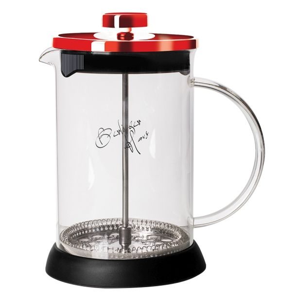 BERLINGERHAUS Konvička na čaj a kávu French Press 600 ml Burgundy Metallic Line BH-1497