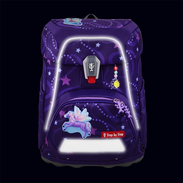 Školní aktovka Step by Step FIT, Pegasus Emily - 5 dílný set, AGR certifikát