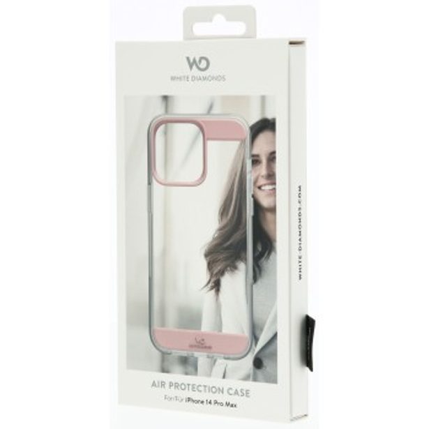 White Diamonds Air Protection, kryt pro Apple iPhone 14 Pro Max, průhledný/růžový