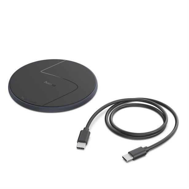 Hama bezdrátová nabíječka Qi 15 W, černá