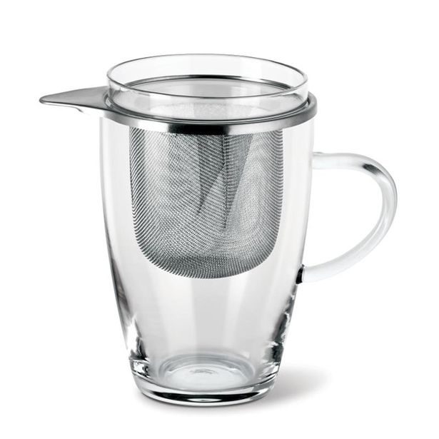 hrnek 400ml, THERMO AROMA, sítko NR, víčko, varné sklo