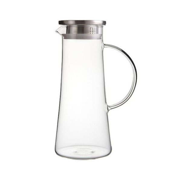 džbán 1,3l s víčkem, d11x25cm, var.sklo