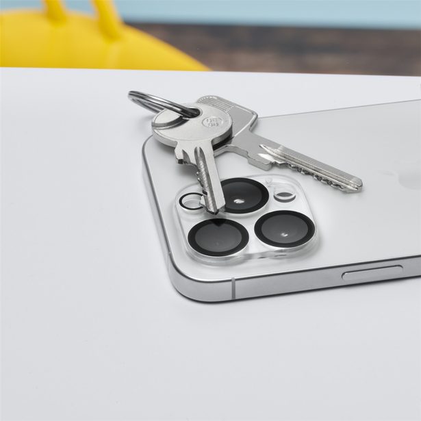 Hama Cam Protect, ochranné sklo fotoaparátu pro Apple iPhone 16 Pro/16 Pro Max, průhledné